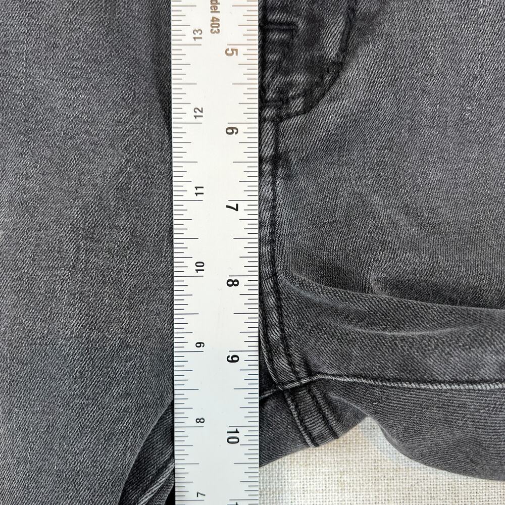Rock & Republic Berlin Mid Rise Slim Straight Jeans Womens 12M Black Gold Chain - Picture 10 of 12